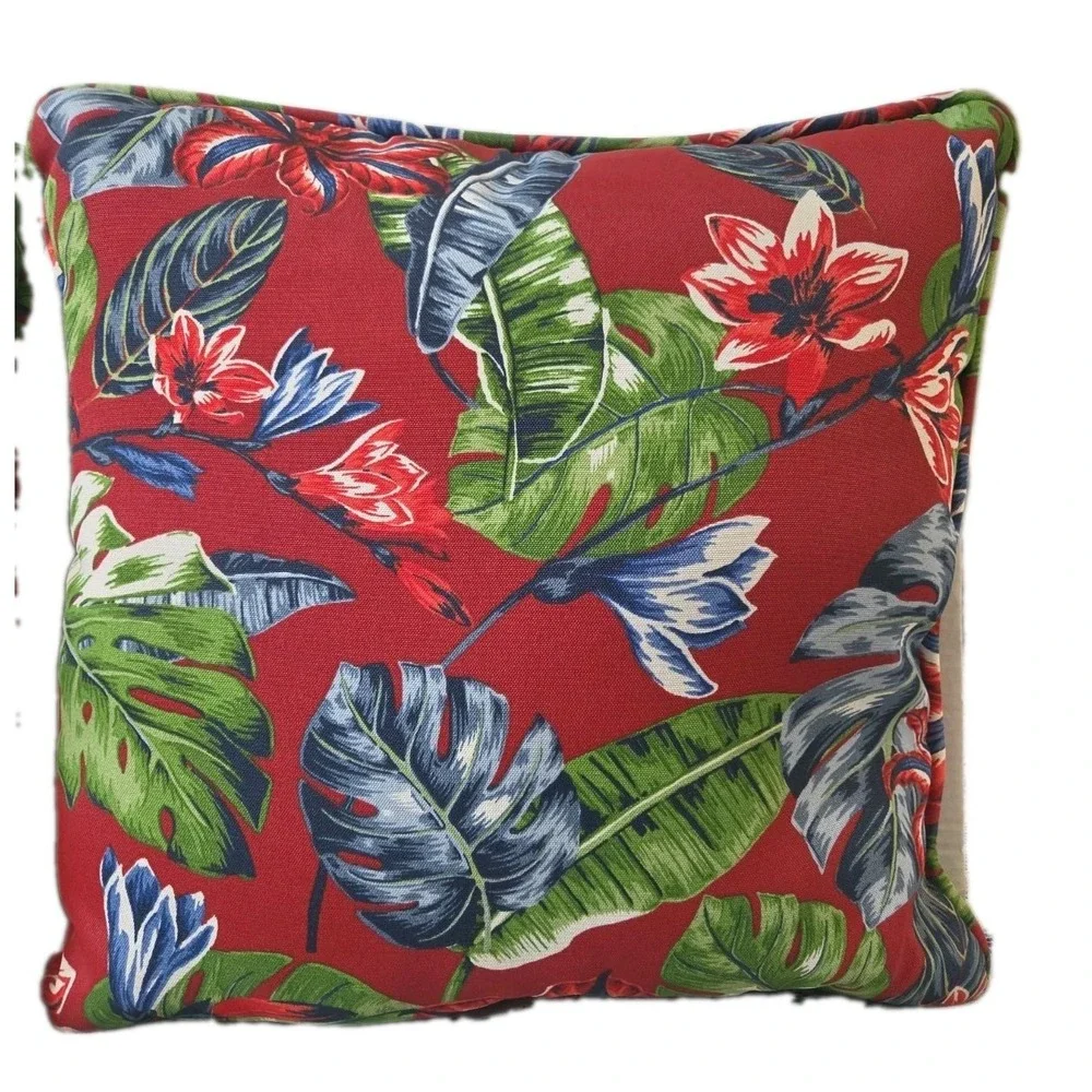 2 Outdoor Throw Pillows Tropical Theme 18